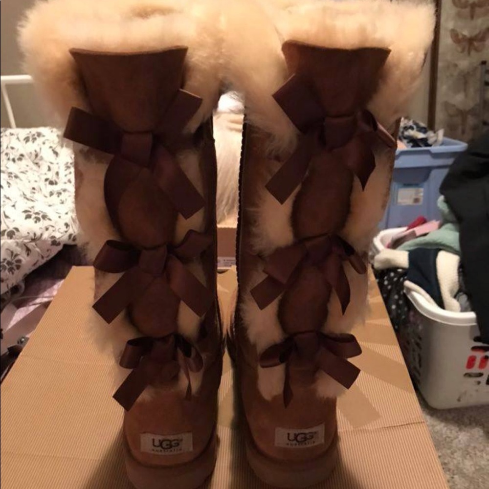 Ugg Chestnut Bailey 3 Bow Tall